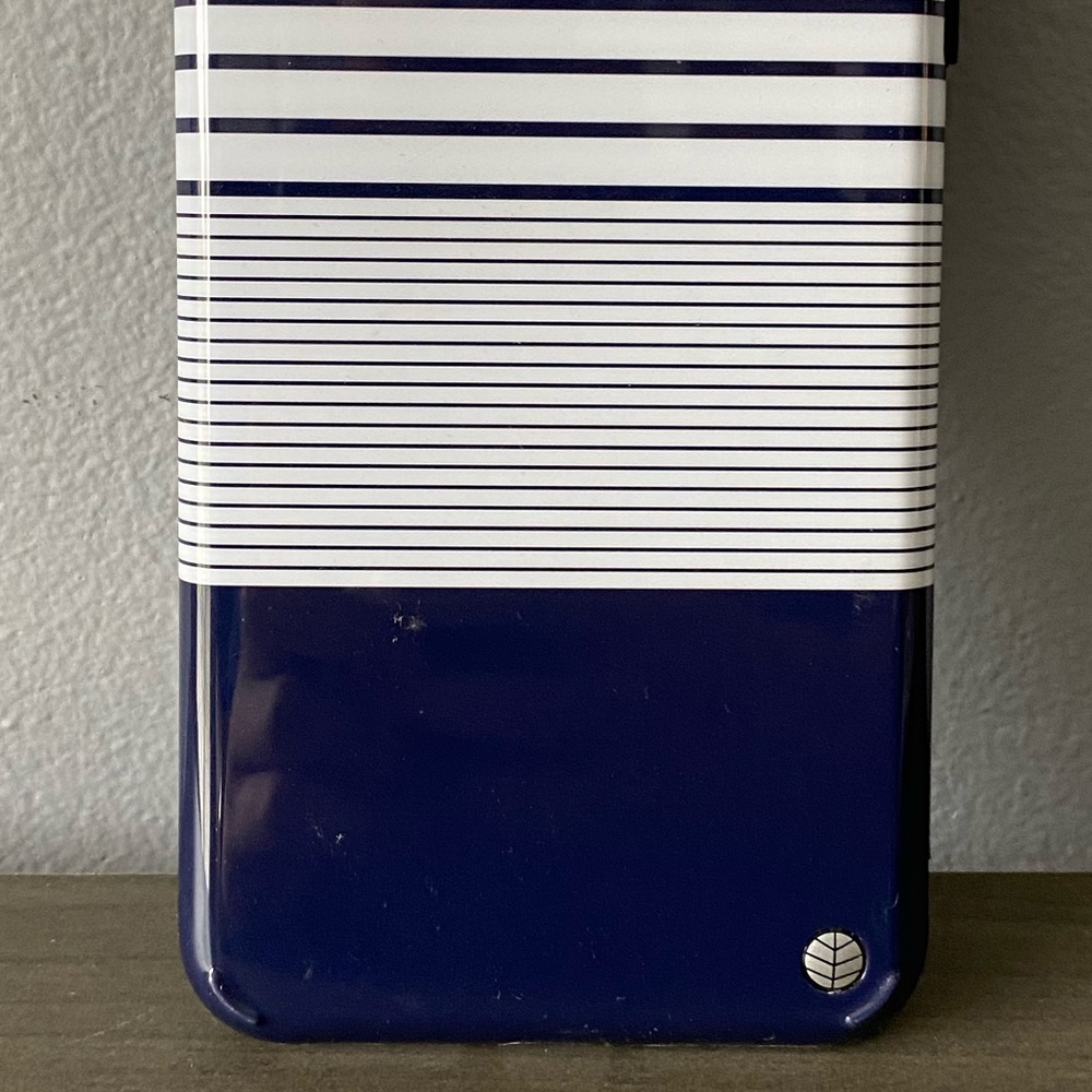 Akna Navy/White Striped iPhone 7+/8+ Phone Case - Picture 2 of 3